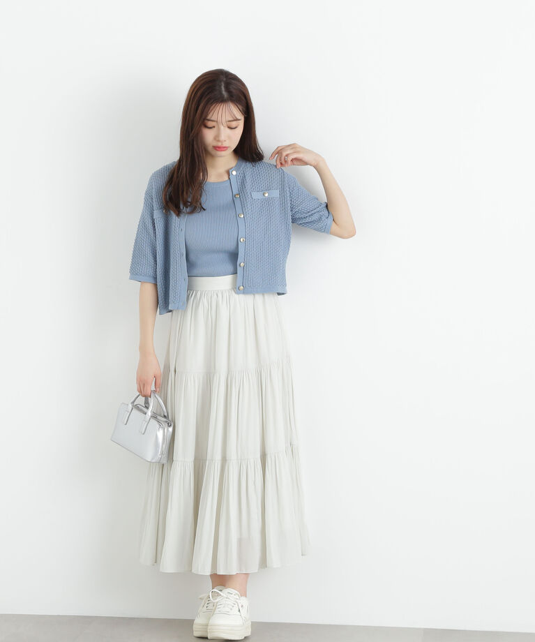 PROPORTION BODY DRESSING「ギャザーティアードスカート」|スカート|