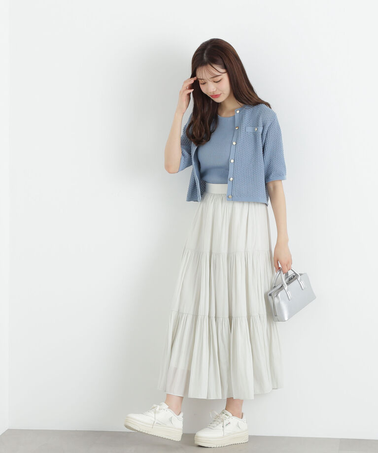 PROPORTION BODY DRESSING「ギャザーティアードスカート」|スカート|