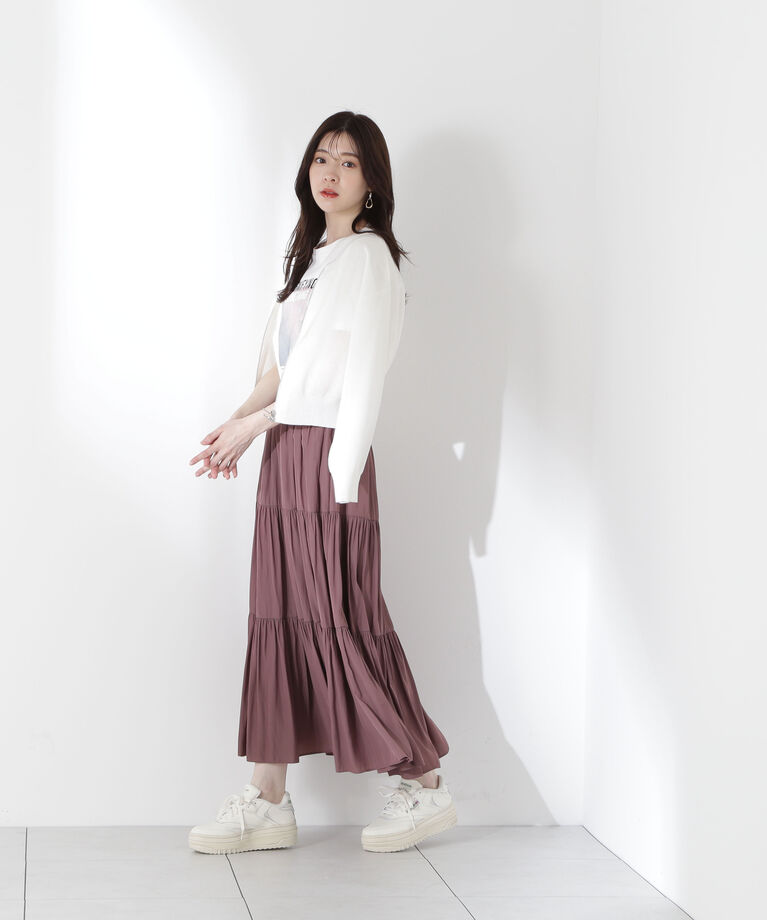 PROPORTION BODY DRESSING「ギャザーティアードスカート」|スカート|
