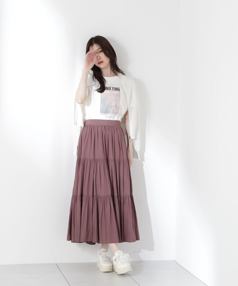 PROPORTION BODY DRESSING「ギャザーティアードスカート」|スカート|
