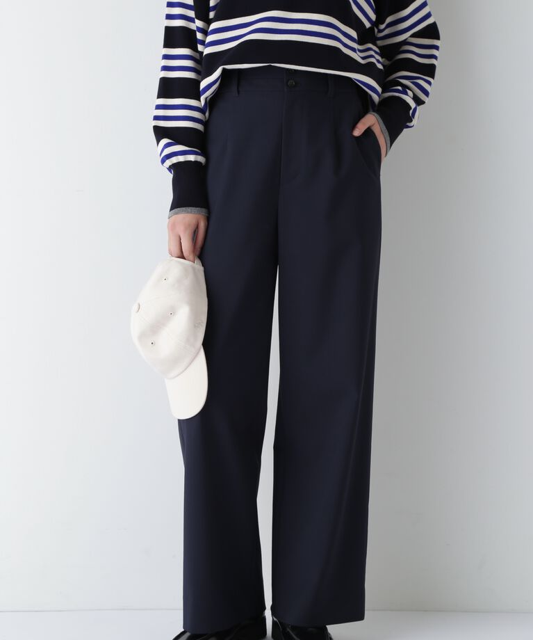 「◆強撚シャークストレッチパンツ」|その他|ネイビー