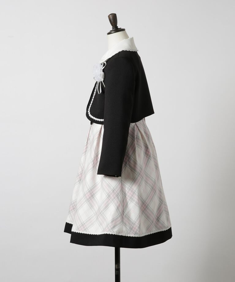 SHOO･LA･RUE「【セレモニー】格子チェックワンピースセット」|ワンピース|
