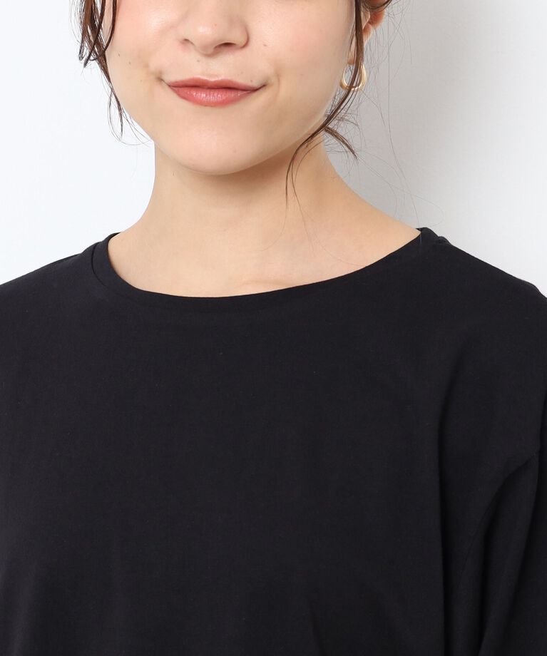 SHOO･LA･RUE「レイヤードコーデにも！ ラウンドヘム ベーシックロンT」|Tシャツ・カットソー|