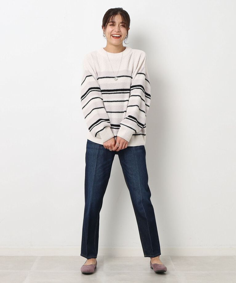 SHOO･LA･RUE「テーパード シルエットで細見え！デニムパンツ」|デニム|