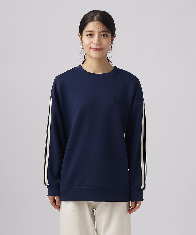 SHOO･LA･RUE「なめらかタッチ ライン入りデザインダンボールトップス」|Tシャツ・カットソー|