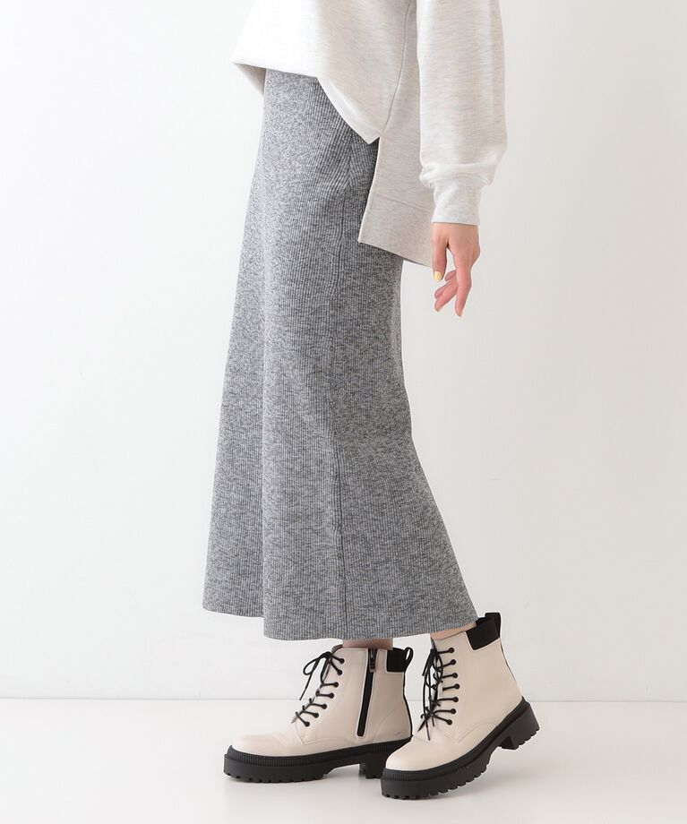 SHOO･LA･RUE「スポンディッシュMIXニットナロースカート」|スカート|