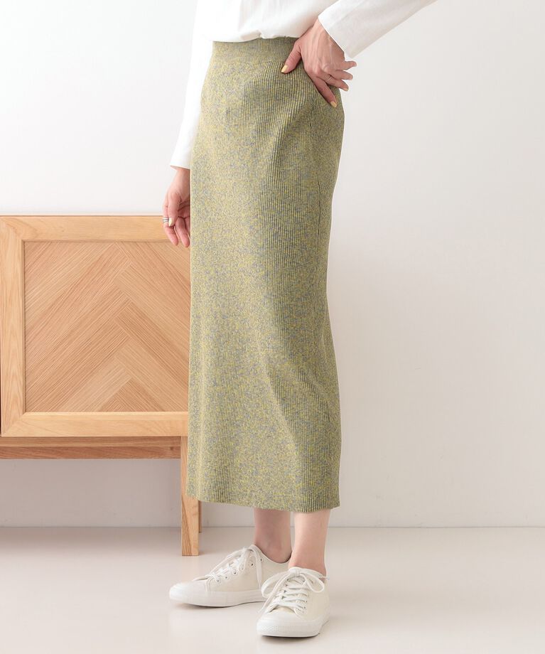 SHOO･LA･RUE「スポンディッシュMIXニットナロースカート」|スカート|