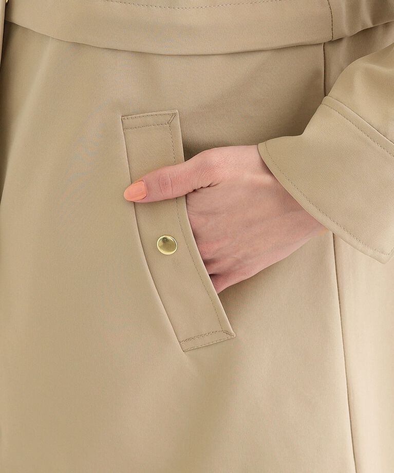 SHOO･LA･RUE「【S-LL/撥水/防花粉】軽やかに女性らしくボンディング フーデッドコート」|その他|