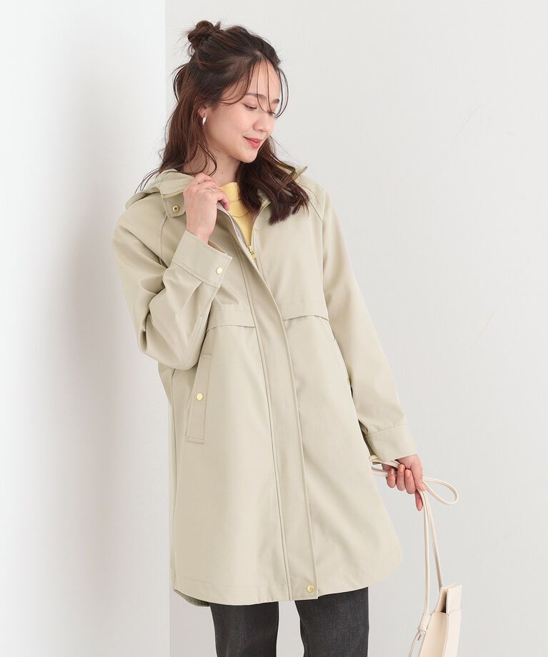 SHOO･LA･RUE「【S-LL/撥水/防花粉】軽やかに女性らしくボンディング フーデッドコート」|その他|