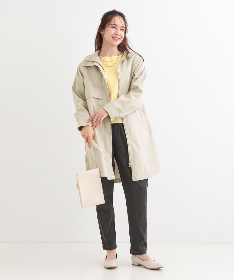 SHOO･LA･RUE「【S-LL/撥水/防花粉】軽やかに女性らしくボンディング フーデッドコート」|その他|