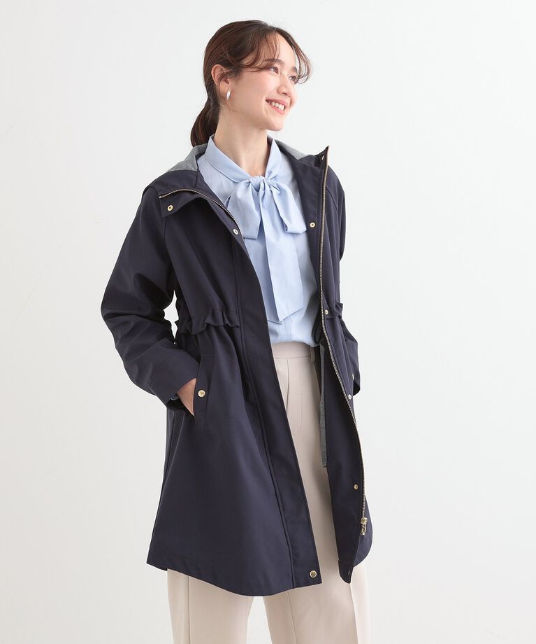 SHOO･LA･RUE「【S-LL/撥水/防花粉】軽やかに女性らしくボンディング フーデッドコート」|その他|