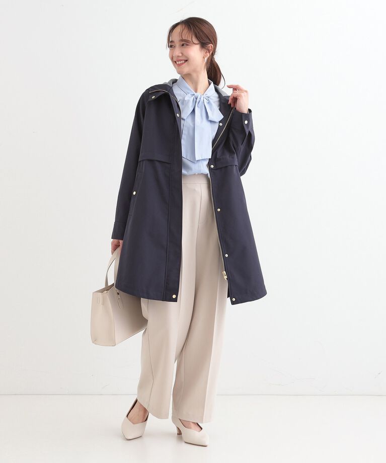 SHOO･LA･RUE「【S-LL/撥水/防花粉】軽やかに女性らしくボンディング フーデッドコート」|その他|