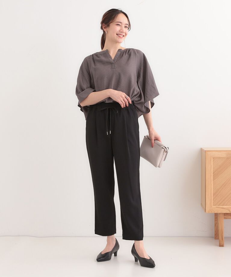SHOO･LA･RUE「【接触冷感】さらさらぷるん イージーテーパードパンツ」|その他|