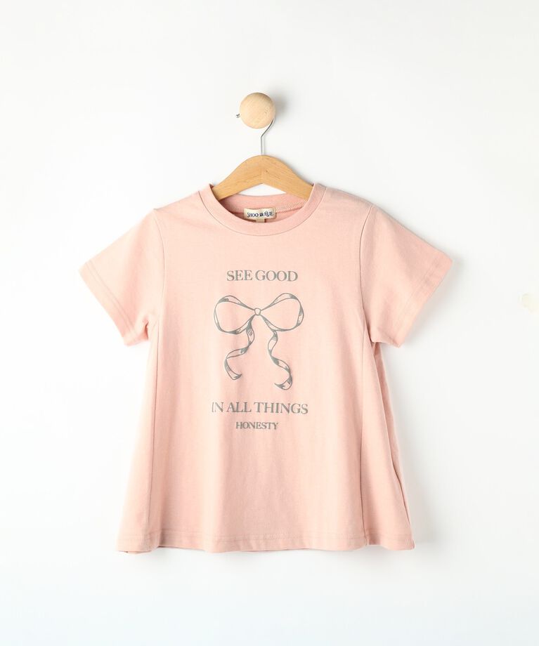 SHOO･LA･RUE「【100-120cm】プリントフレアTシャツ」|Tシャツ・カットソー|
