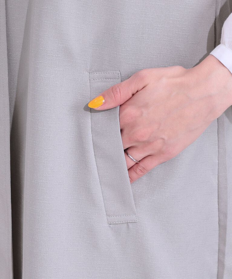 SHOO･LA･RUE「【S-LL/体型カバー】後ろ姿もきれい見え バックプリーツジレ」|ベスト・ジレ|