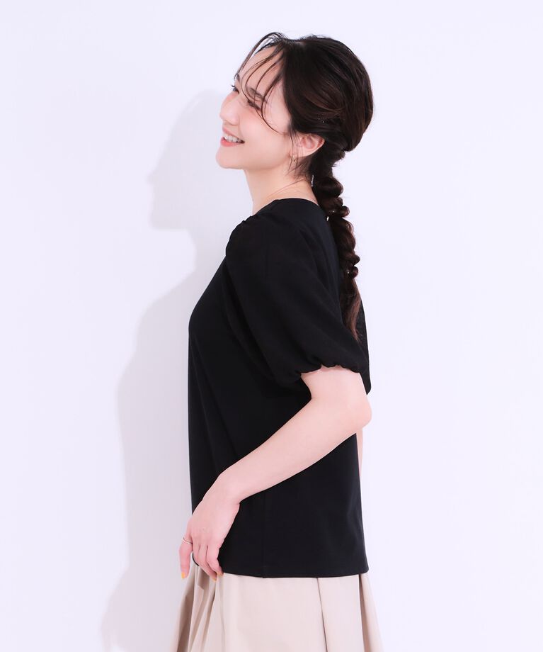 SHOO･LA･RUE「【シューアイス】袖シアーバルーントップス」|Tシャツ・カットソー|