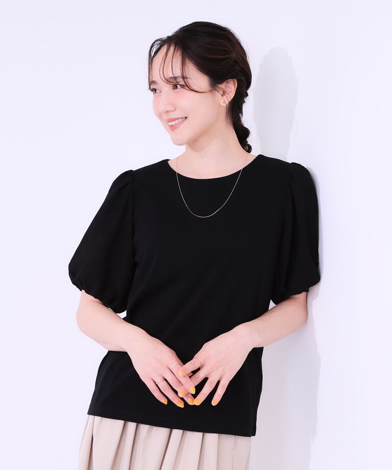 SHOO･LA･RUE「【シューアイス】袖シアーバルーントップス」|Tシャツ・カットソー|