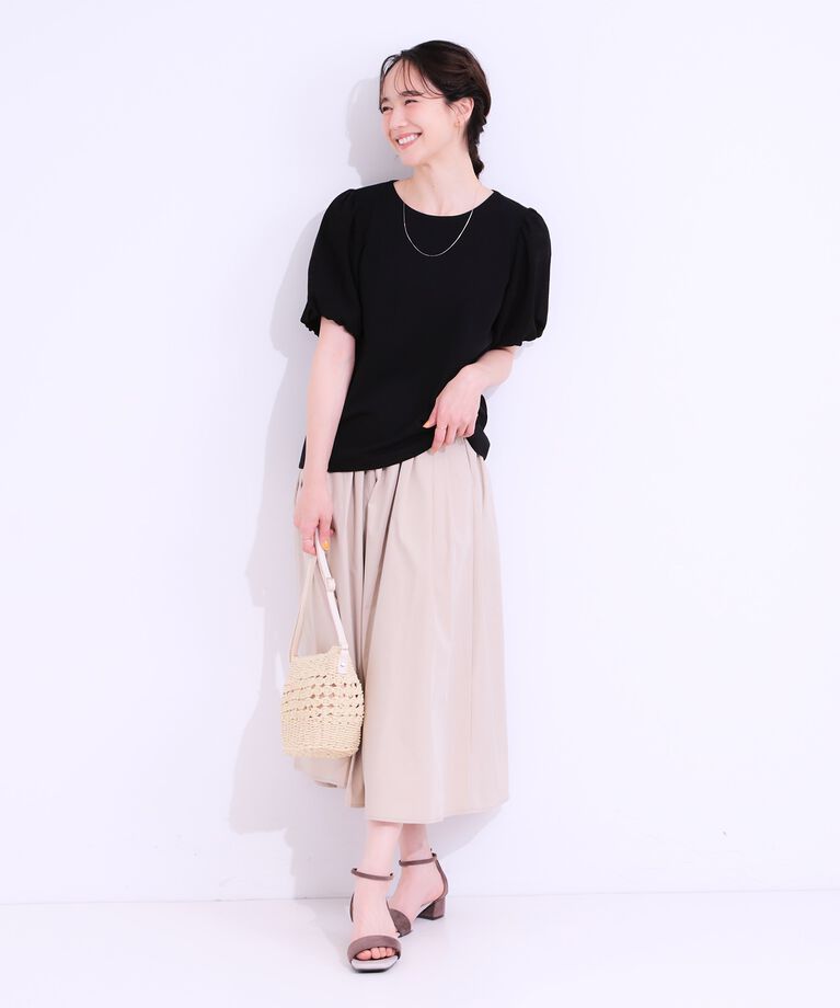 SHOO･LA･RUE「【シューアイス】袖シアーバルーントップス」|Tシャツ・カットソー|