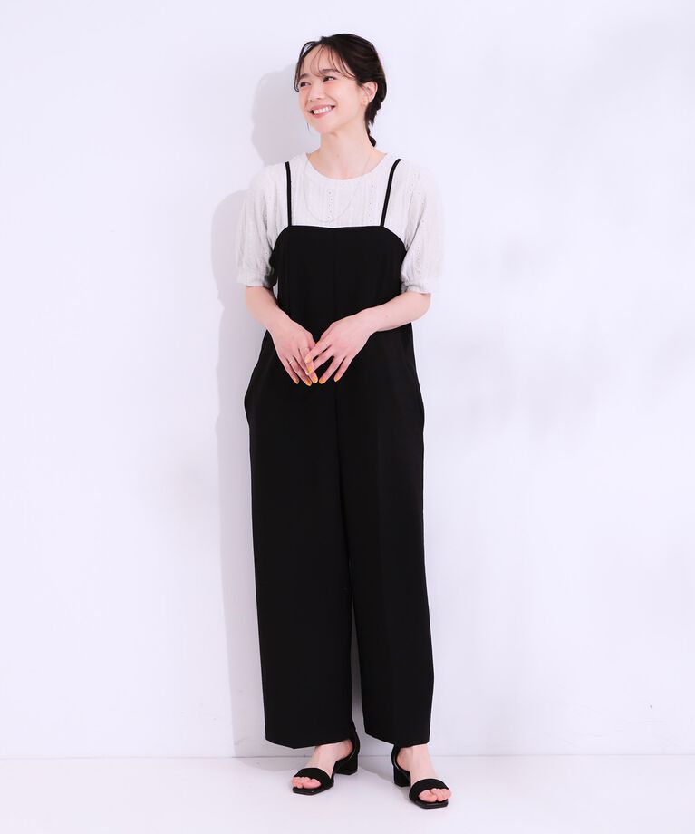SHOO･LA･RUE「【洗える/S-LL】大人フェミニンな着こなしに ジャカードレーストップス」|Tシャツ・カットソー|