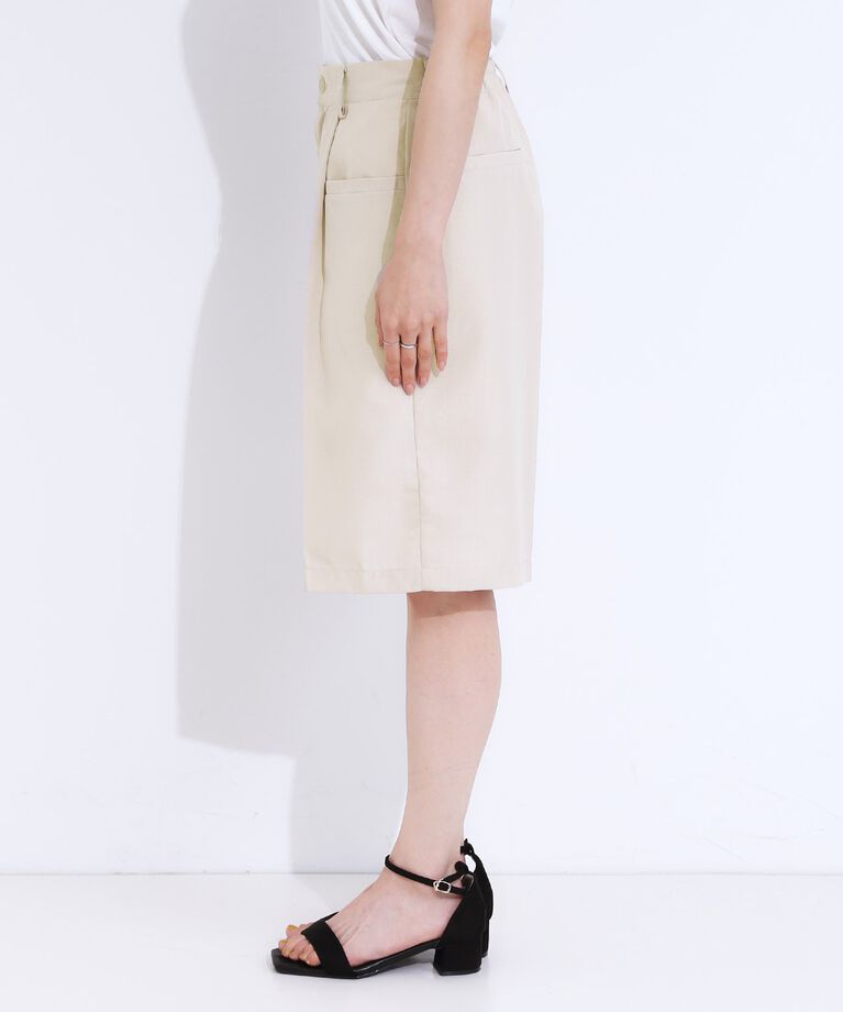 SHOO･LA･RUE「【S-LL】麻調 タックハーフパンツ」|その他|