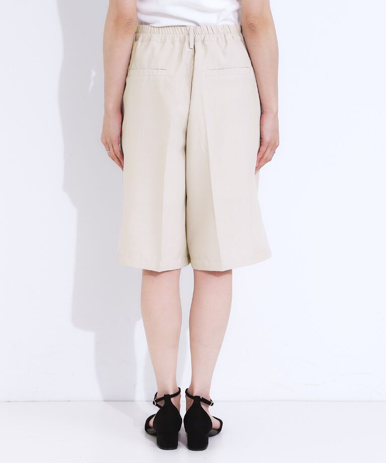 SHOO･LA･RUE「【S-LL】麻調 タックハーフパンツ」|その他|