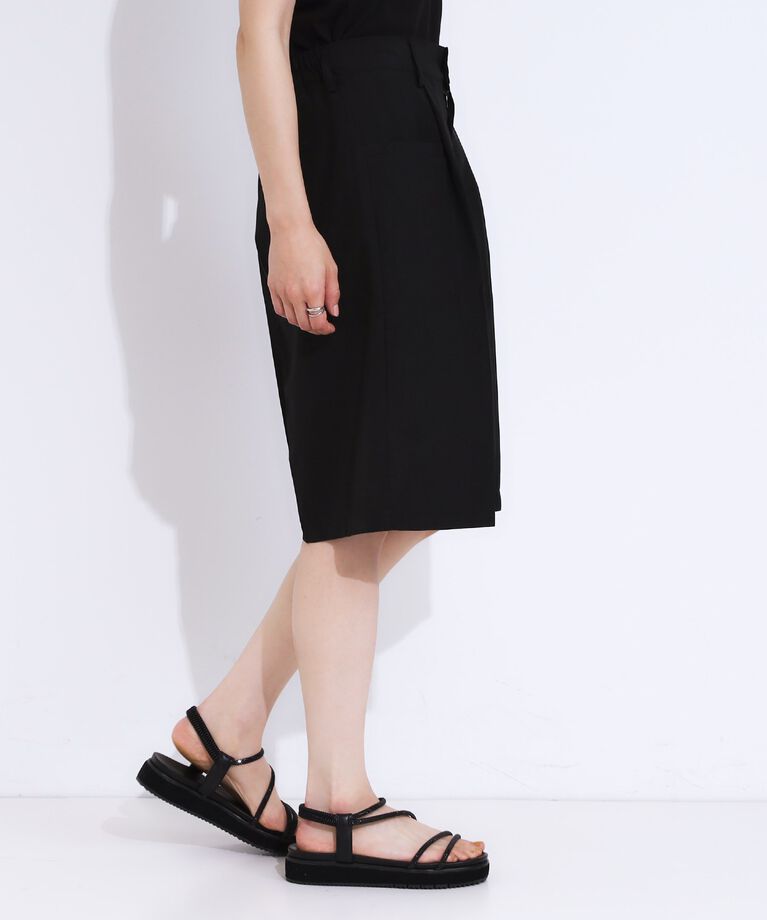 SHOO･LA･RUE「【S-LL】麻調 タックハーフパンツ」|その他|