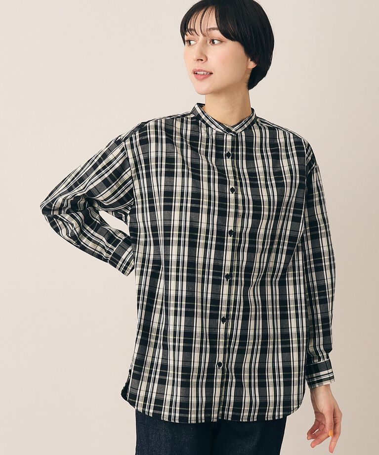 Dessin「【洗える】バンドカラーシャツ（XS～L）」|シャツ・ブラウス|