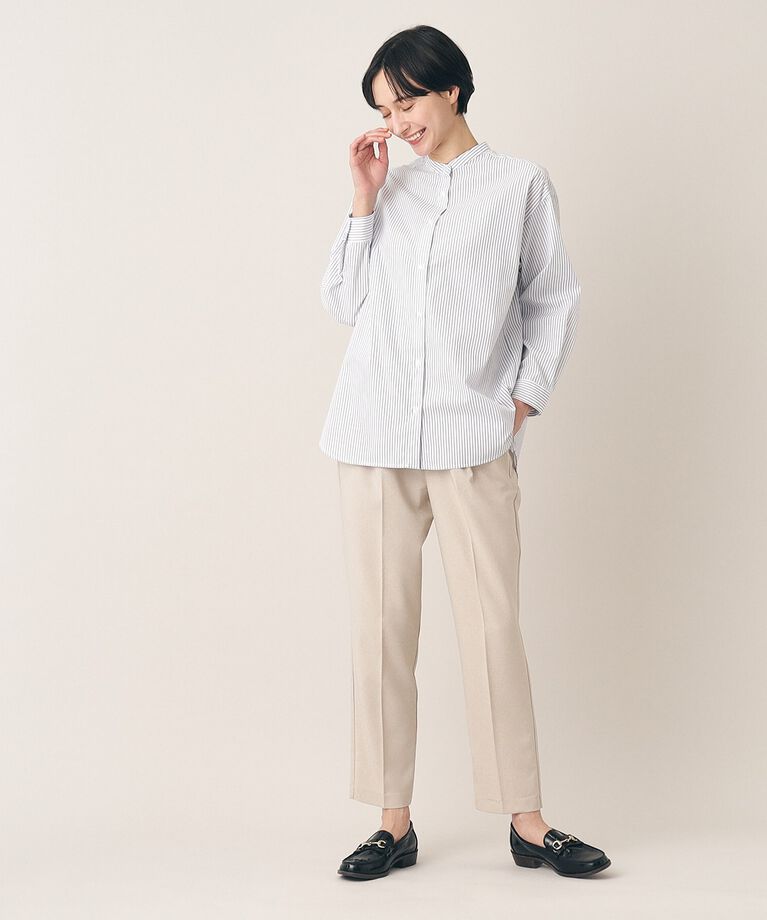 Dessin「【洗える】バンドカラーシャツ（XS～L）」|シャツ・ブラウス|