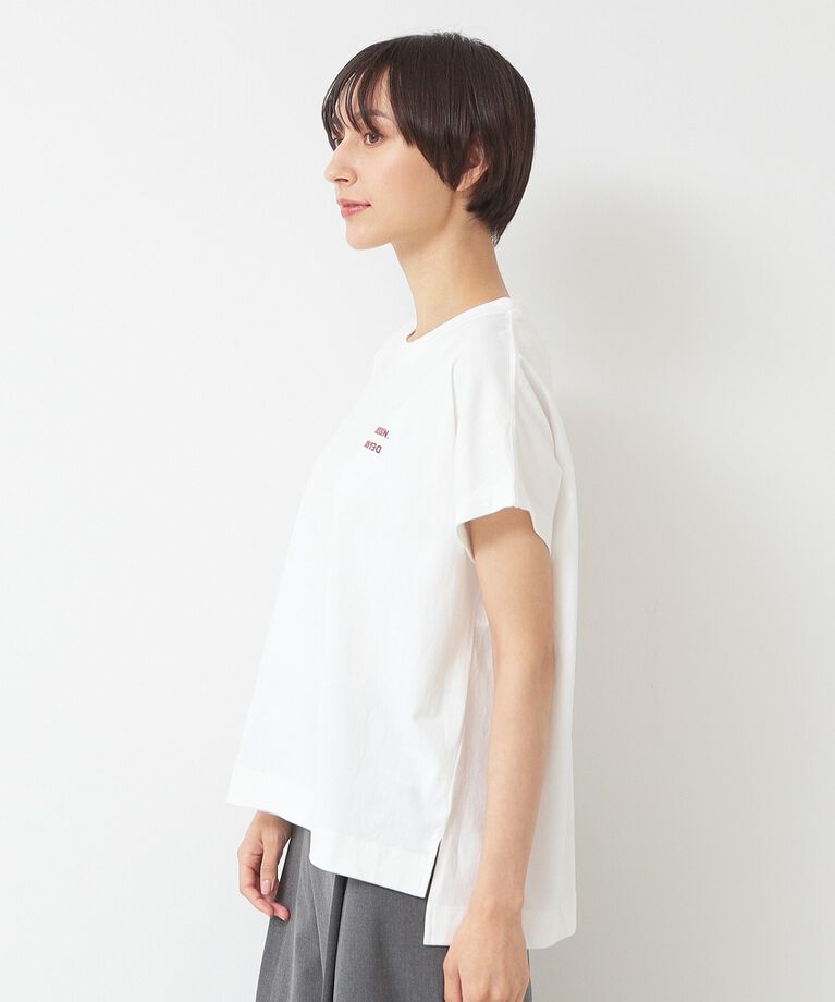 Dessin「フロッキープリントポイントロゴTシャツ（XS～L）」|Tシャツ・カットソー|