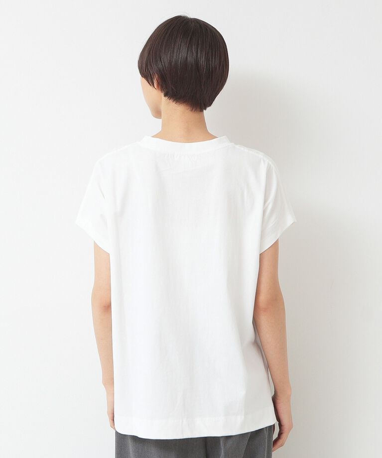 Dessin「フロッキープリントポイントロゴTシャツ（XS～L）」|Tシャツ・カットソー|