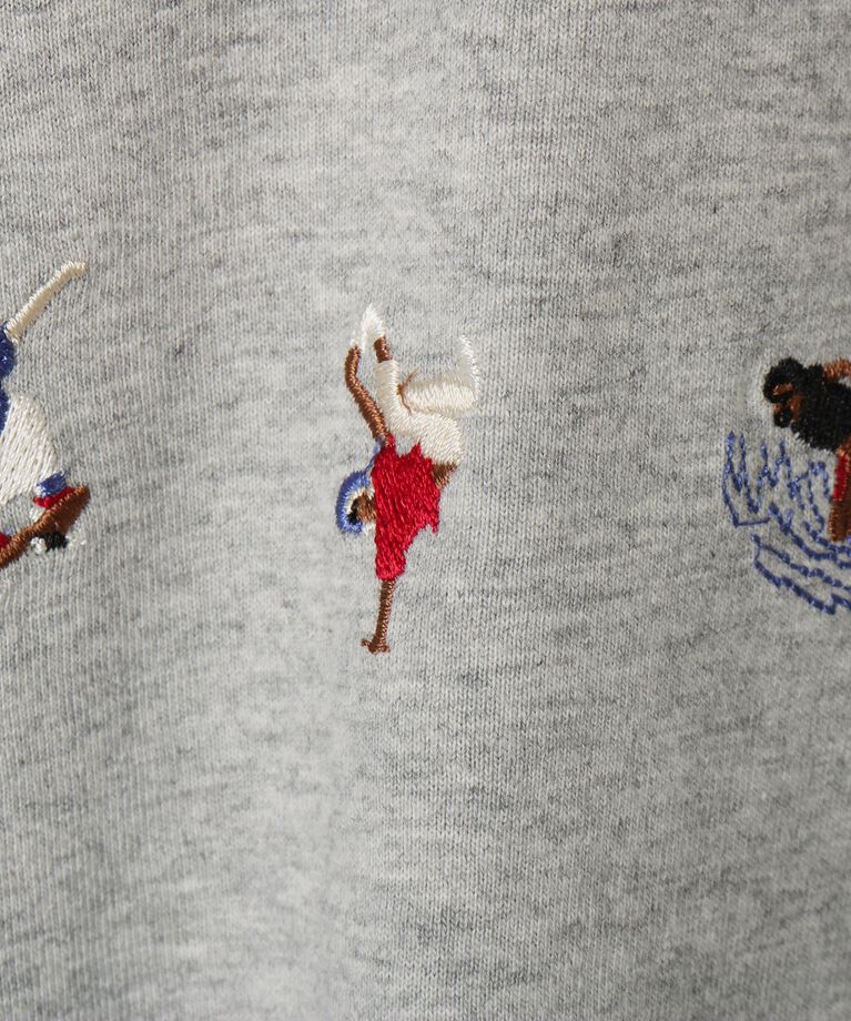 Dessin「【リンクコーデ】ピープル刺繍ロンT」|Tシャツ・カットソー|