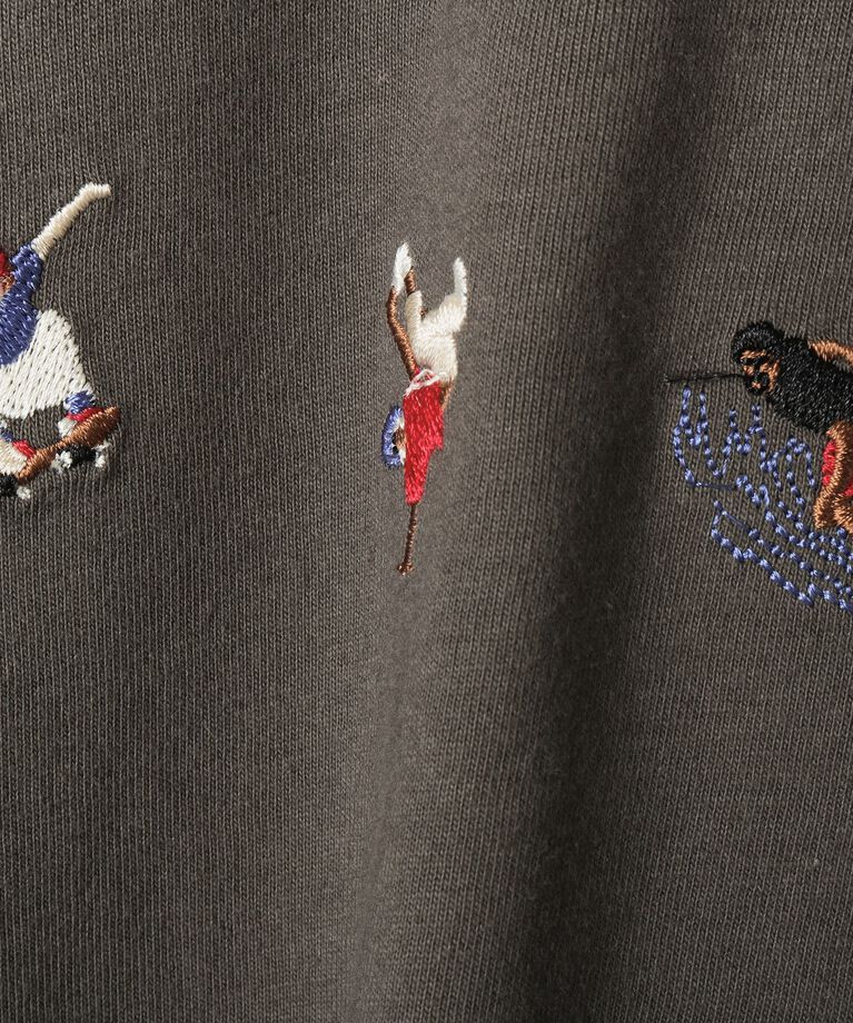 Dessin「【リンクコーデ】ピープル刺繍ロンT」|Tシャツ・カットソー|