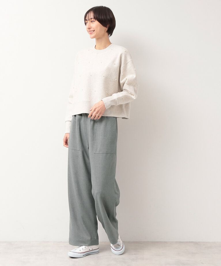 Dessin「【ウエストゴム・裏付き・洗える】アウトポケット付きパンツ（XS～L）」|その他|