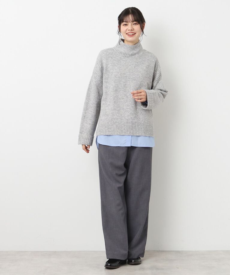 Dessin「【洗える】フェアリーハイネックニット（XS～L）」|ニット・セーター|