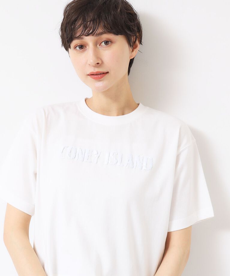 Dessin「【洗える】スパンコールロゴTシャツ（XS～L）」|Tシャツ・カットソー|