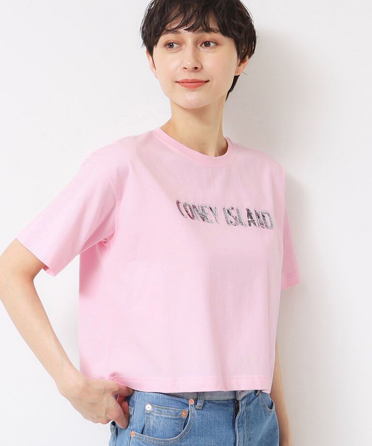 Dessin「【洗える】スパンコールロゴTシャツ（XS～L）」|Tシャツ・カットソー|