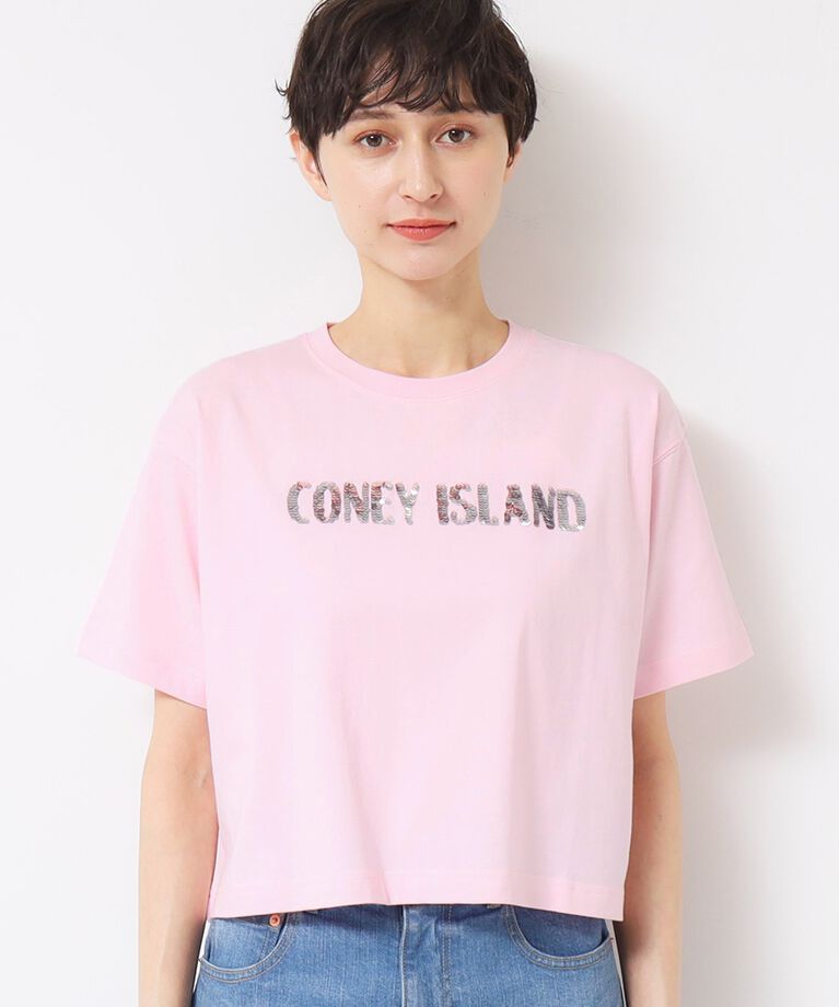 Dessin「【洗える】スパンコールロゴTシャツ（XS～L）」|Tシャツ・カットソー|