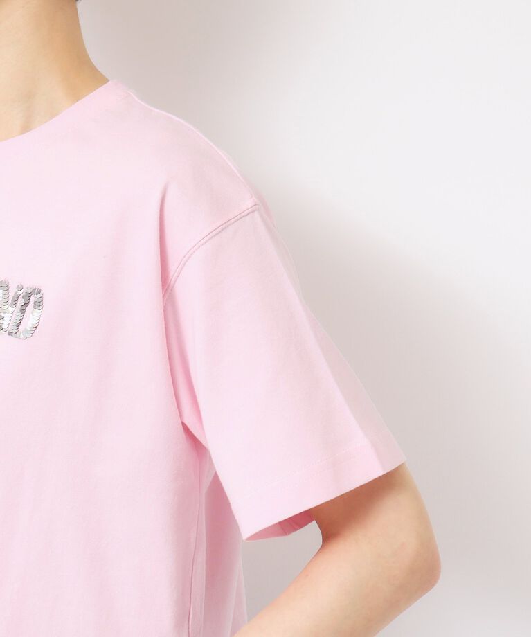 Dessin「【洗える】スパンコールロゴTシャツ（XS～L）」|Tシャツ・カットソー|