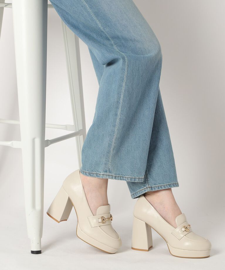 ESPERANZA「厚底ヒールアップローファー 24SS」|パンプス|