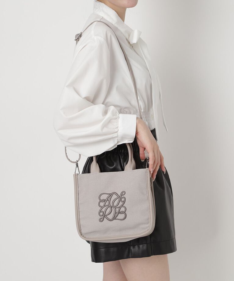 Ober Tashe「ロゴ刺繍ミニトート」|トートバッグ|