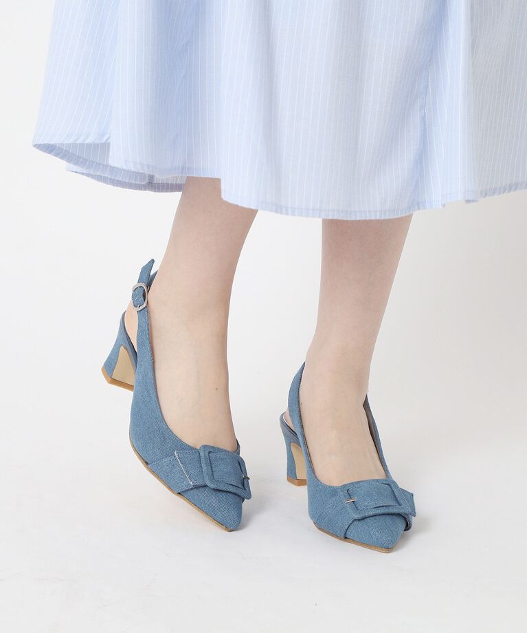 ESPERANZA「バックストラップバックルヒールパンプス」|パンプス|