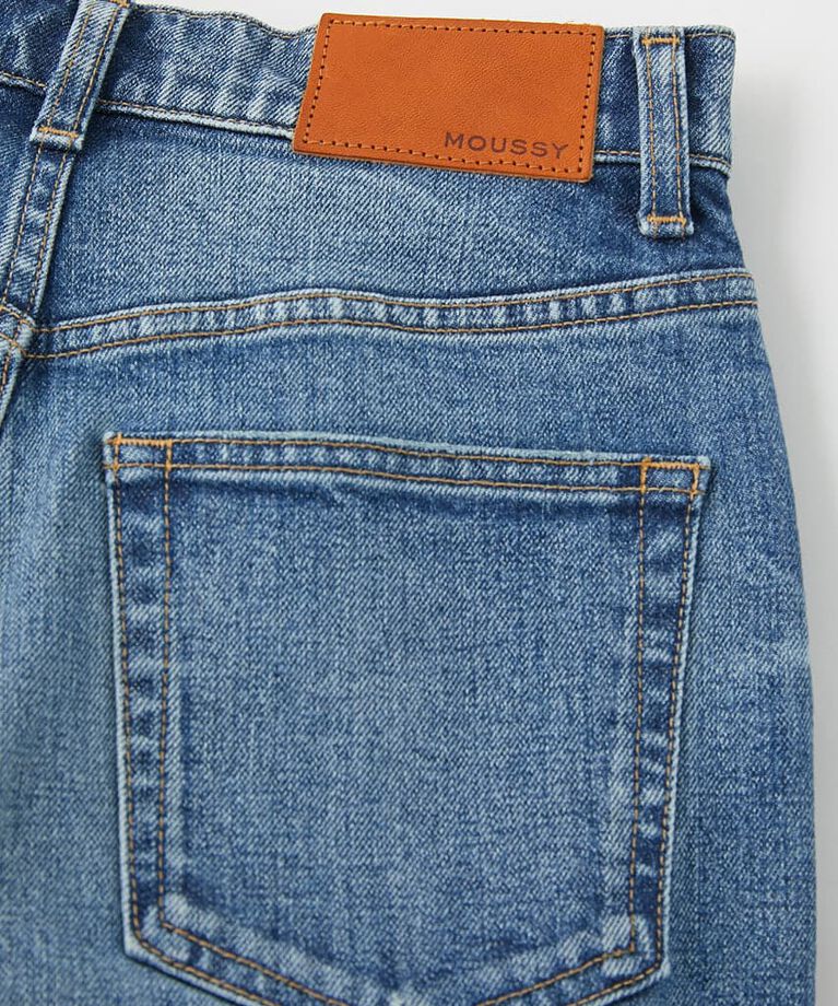 MOUSSY「PLAIN JEANS STRAIGHT SLIM」|デニム|