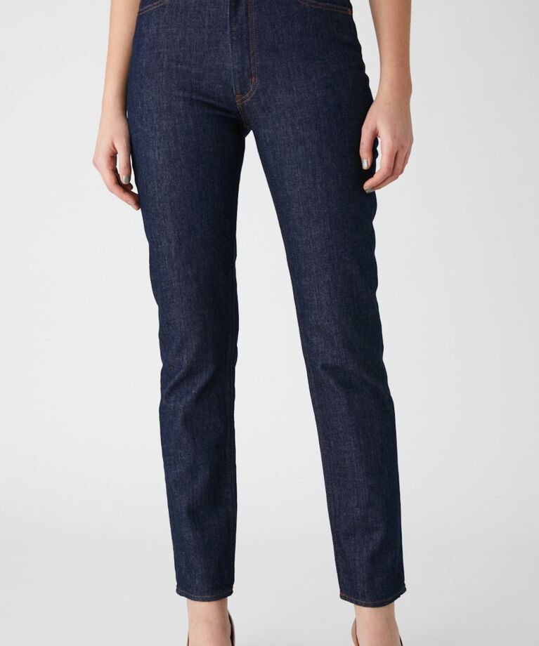 MOUSSY「PLAIN JEANS STRAIGHT SLIM」|デニム|One Wash1