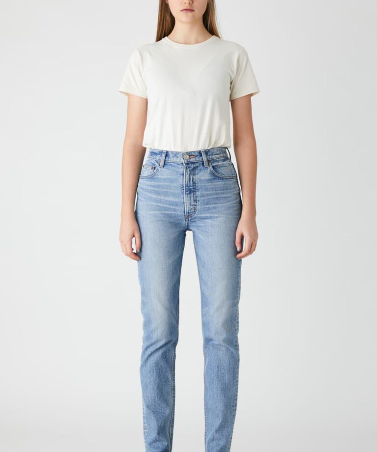 MOUSSY「PLAIN JEANS STRAIGHT SLIM」|デニム|