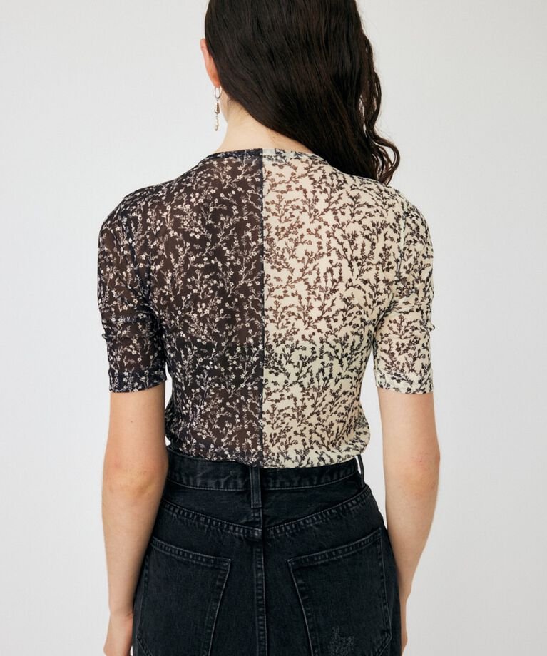 MOUSSY「ASYMMETRIC COLOR LACE UP トップス」|Tシャツ・カットソー|