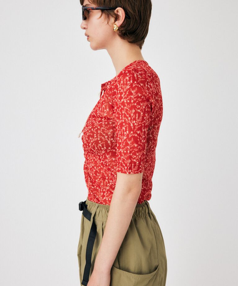 MOUSSY「ASYMMETRIC COLOR LACE UP トップス」|Tシャツ・カットソー|