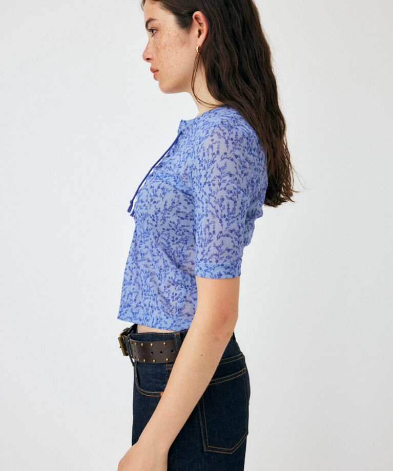 MOUSSY「ASYMMETRIC COLOR LACE UP トップス」|Tシャツ・カットソー|