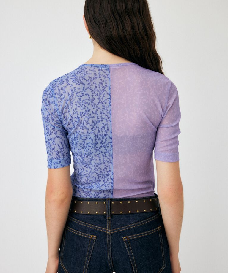 MOUSSY「ASYMMETRIC COLOR LACE UP トップス」|Tシャツ・カットソー|