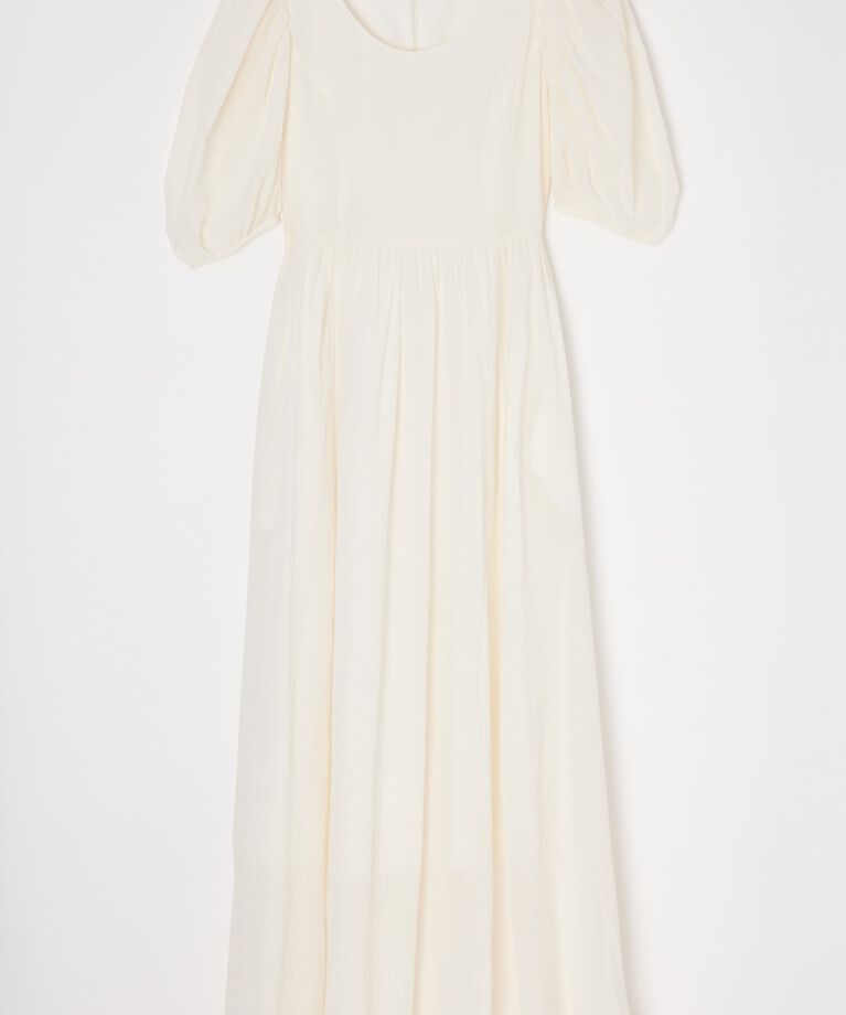 MOUSSY「PUFF SLEEVE CRAPE ドレス」|ワンピース|