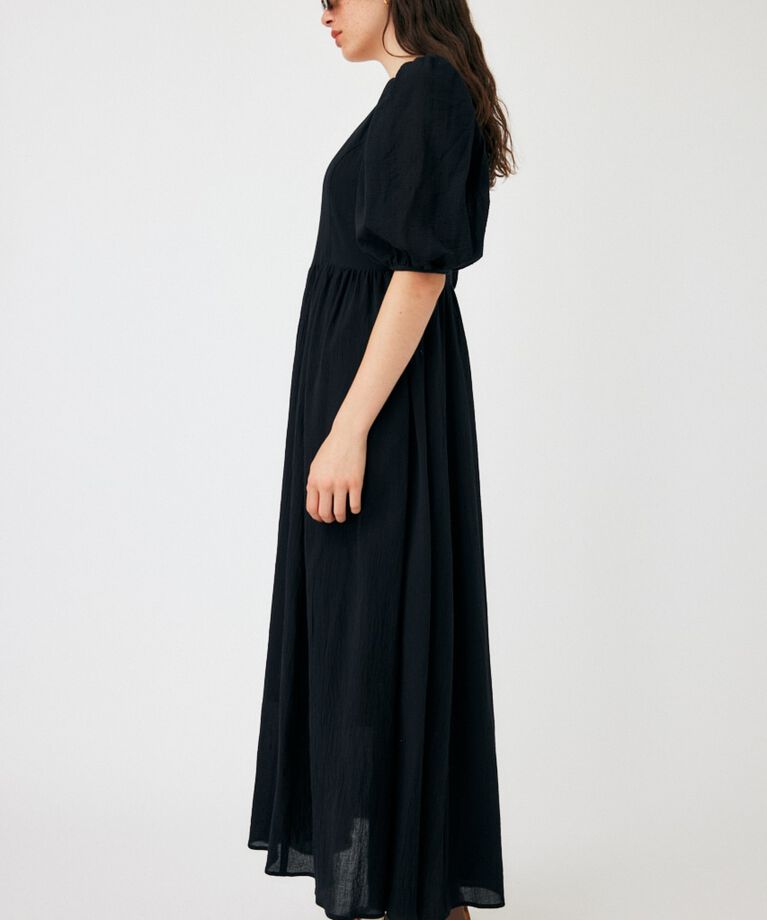 MOUSSY「PUFF SLEEVE CRAPE ドレス」|ワンピース|